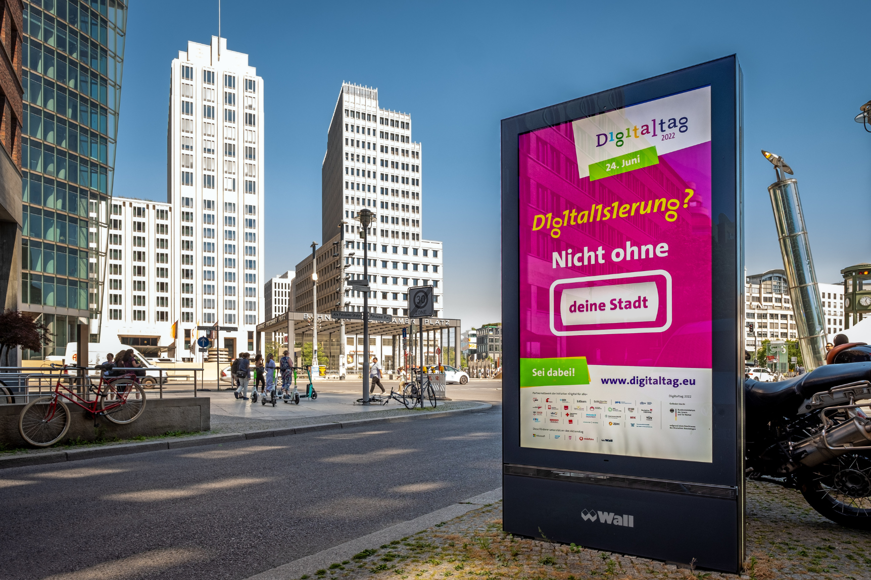 Digitaltag-Plakat am Potsdamer Platz