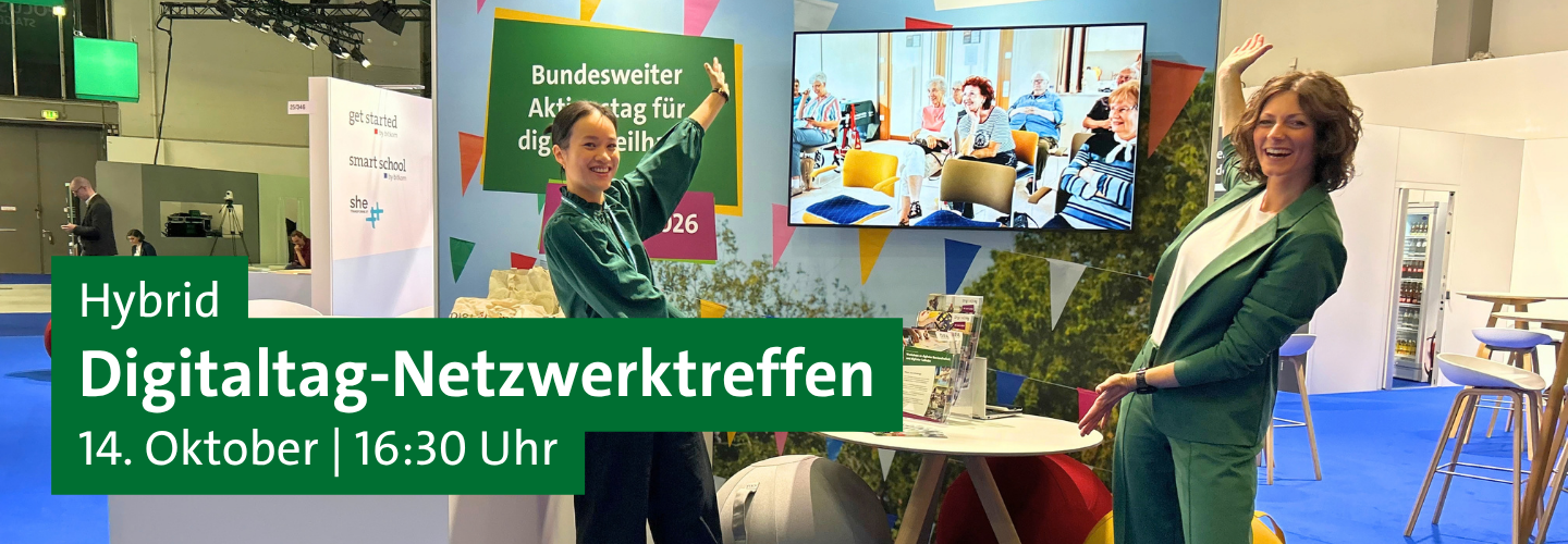 Ankündigung Digitaltag-Netzwerktreffen am 14. Oktober, 16:30 Uhr, hybrid.
