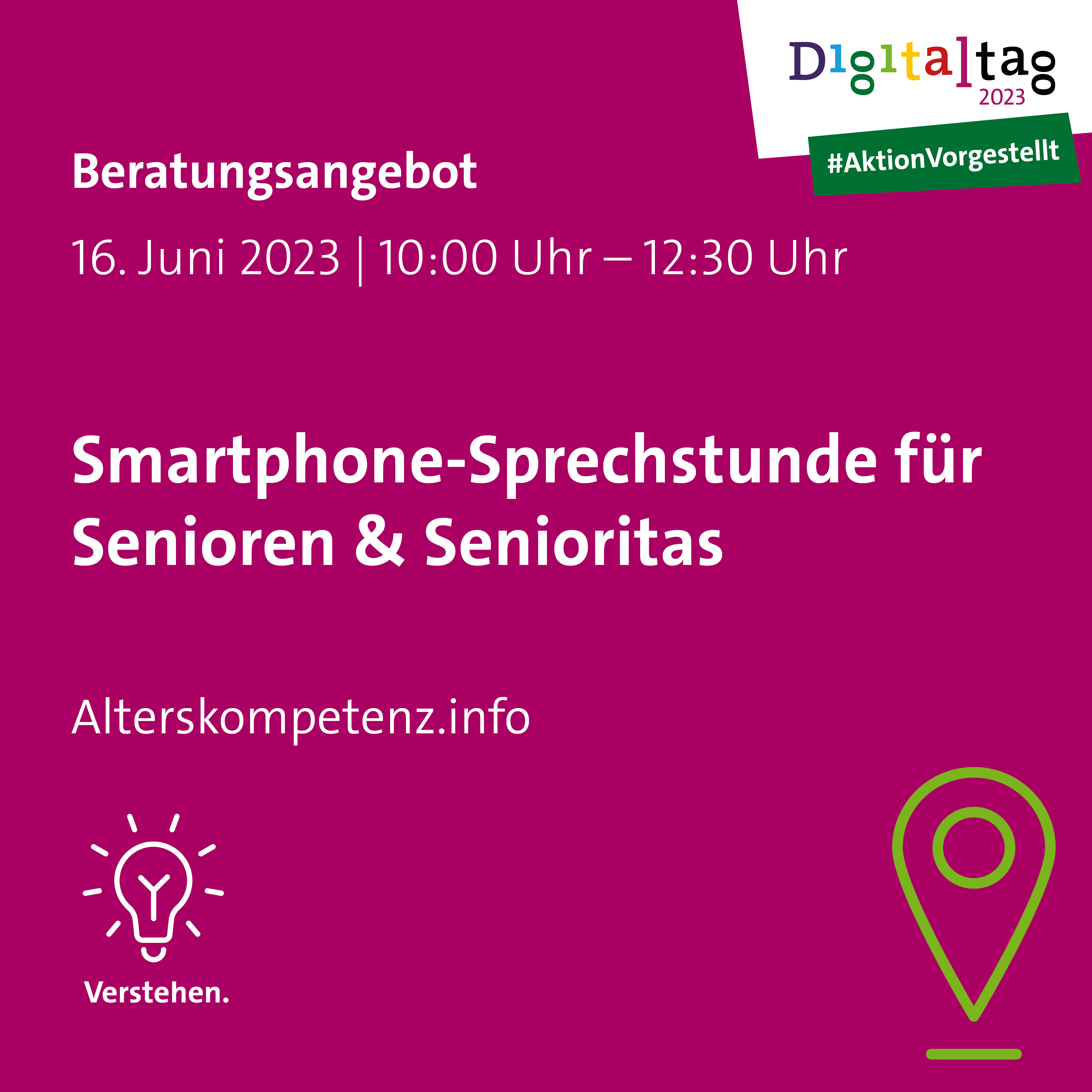 Smartphone-Sprechstunde für Senioren & Senioritas