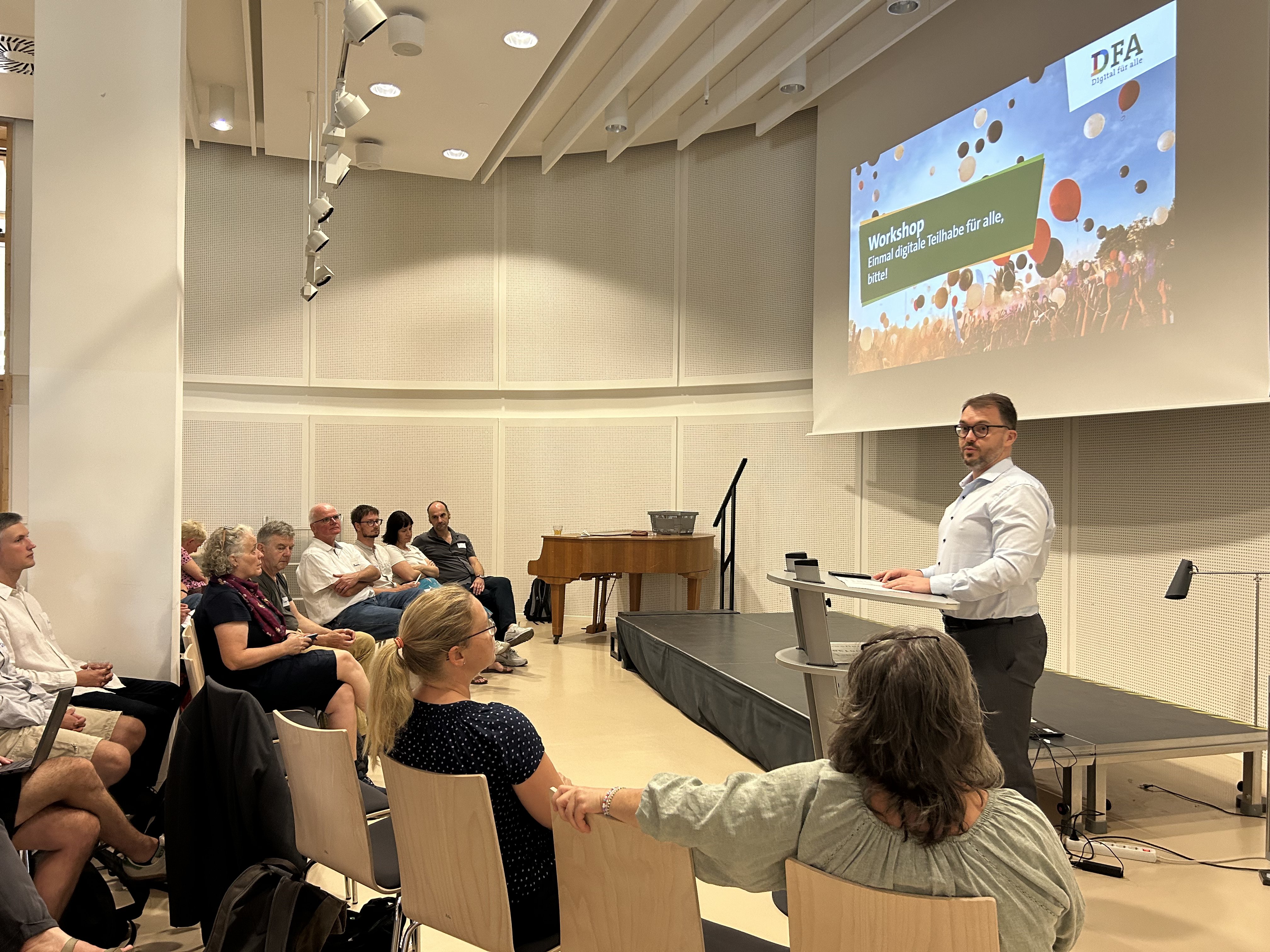 Foto vom Workshop in der Stadt- und Landesbibliothek Potsdam