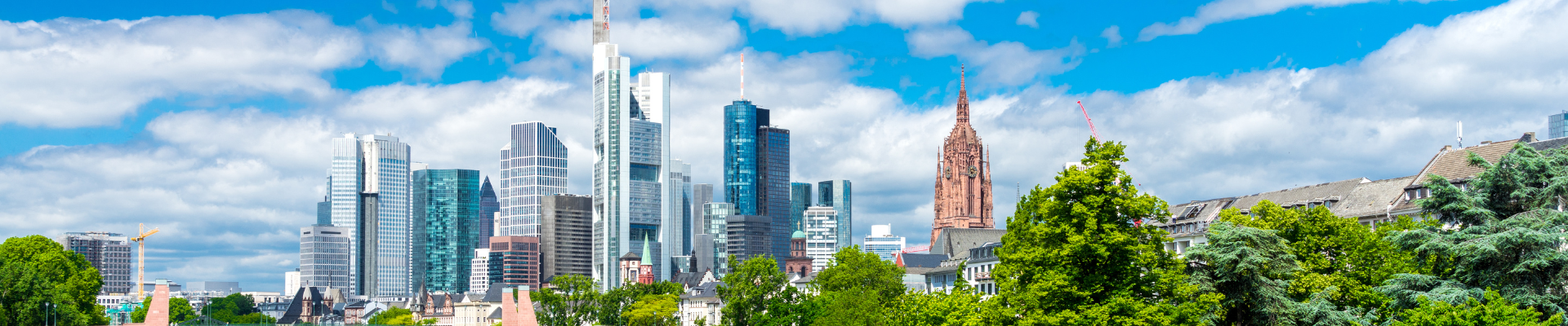 Skyline der Stadt Frankfurt am Main