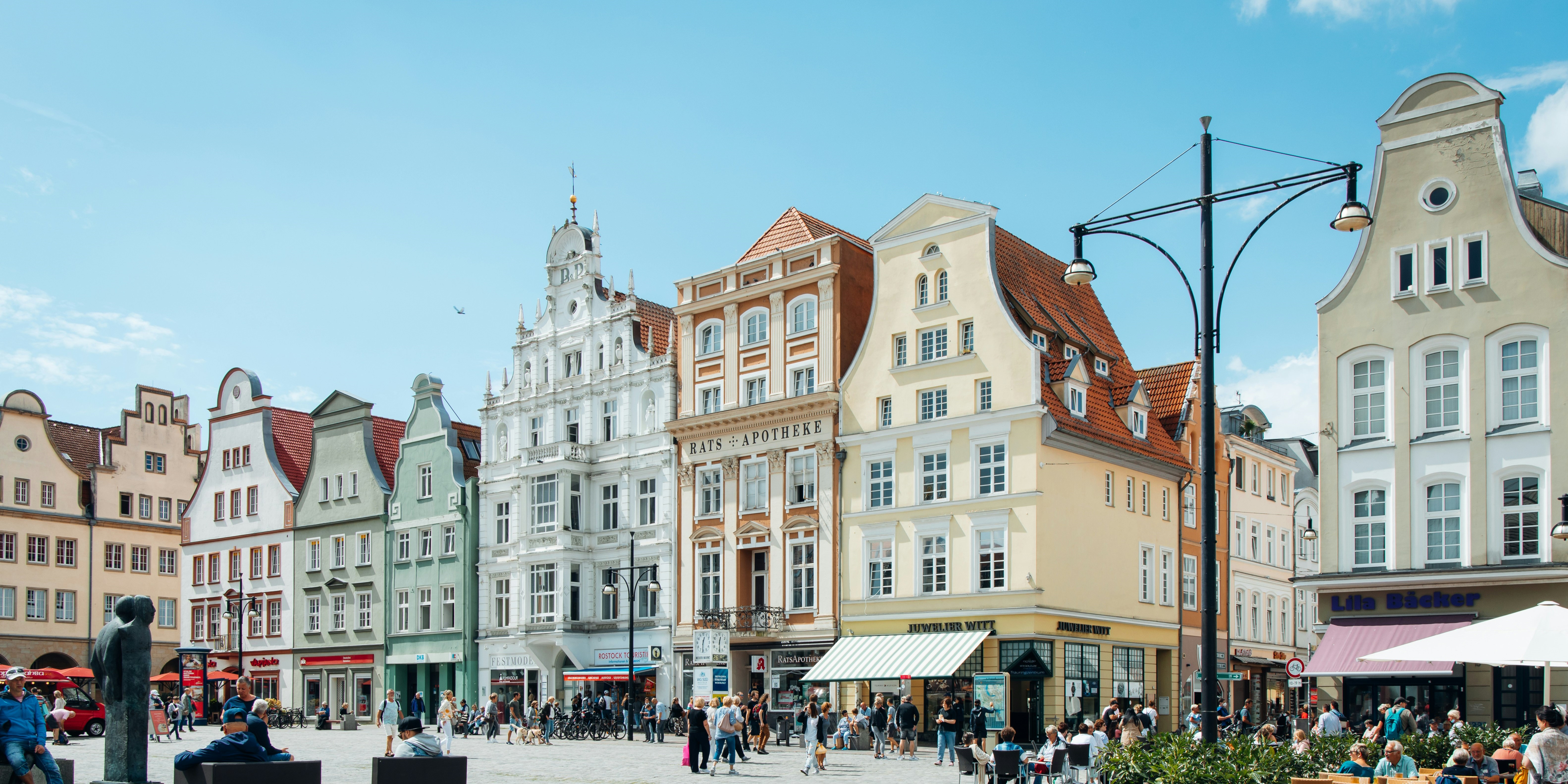 Ansicht der Stadt Rostock