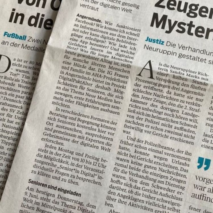 Zeitungsblätter 