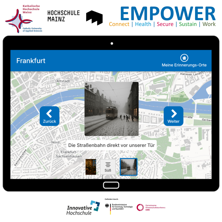 Screenshot der EMPOWER-Webseite