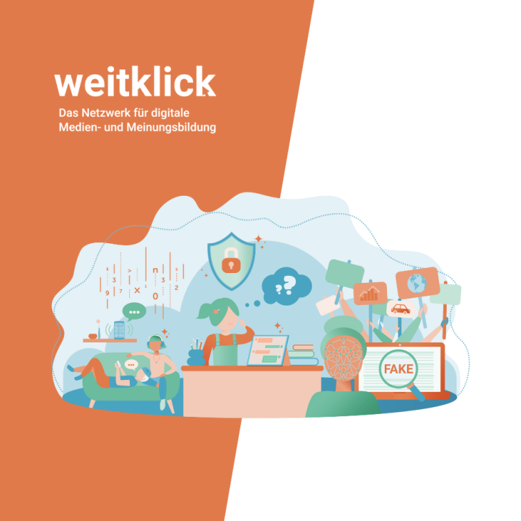 Infografik zum Fortbildungsprogramm "weitklick"