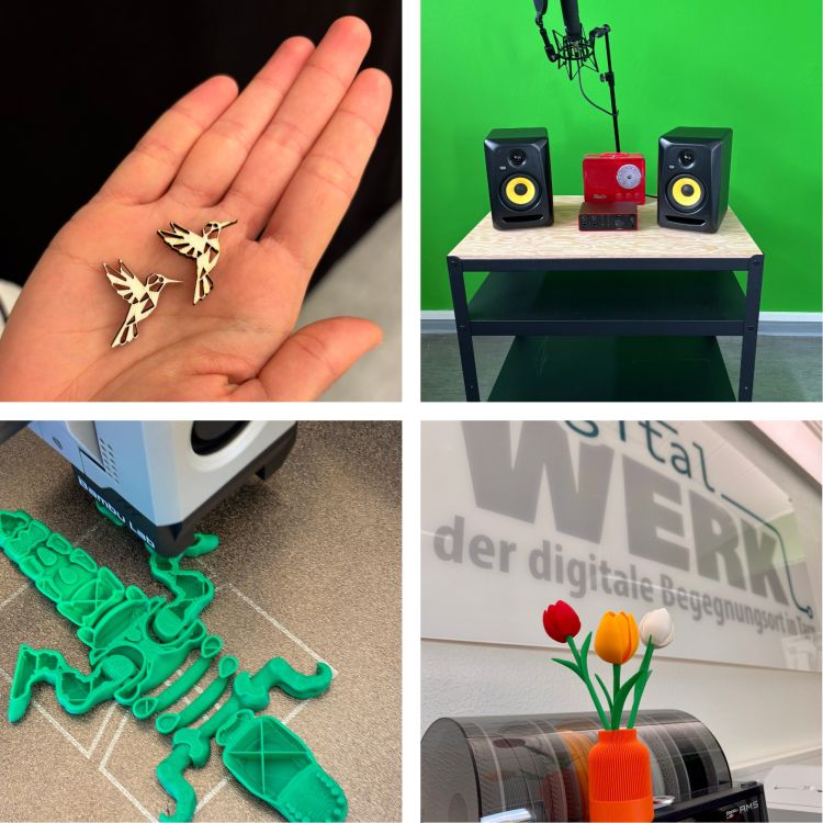 Fotocollage mit Eindrücken aus dem digitalWerk Tarp