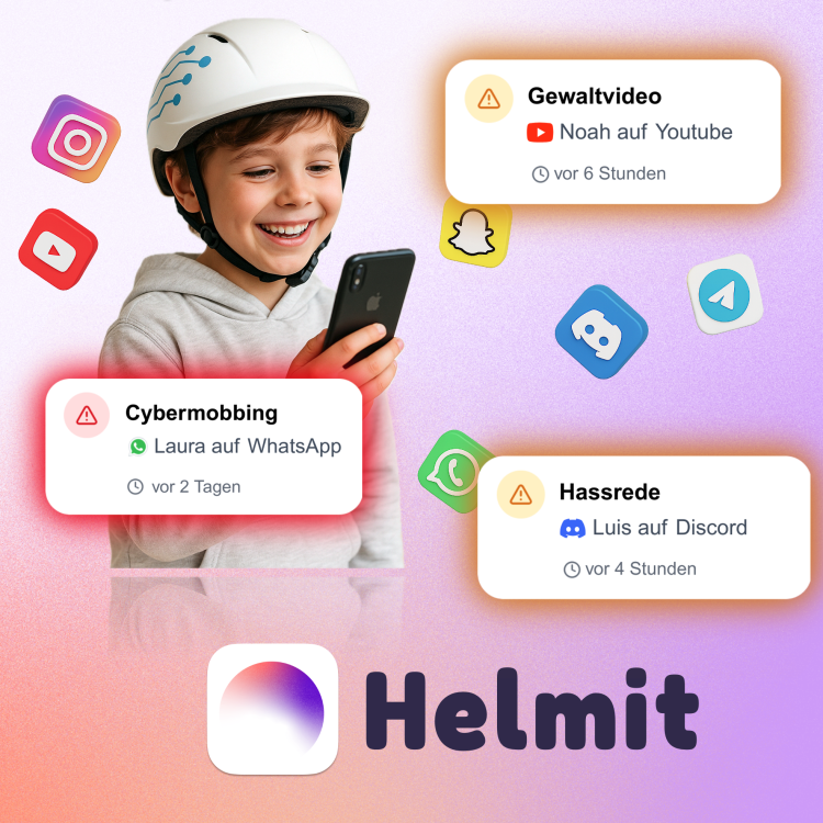 Infografik zur App "Helmit"