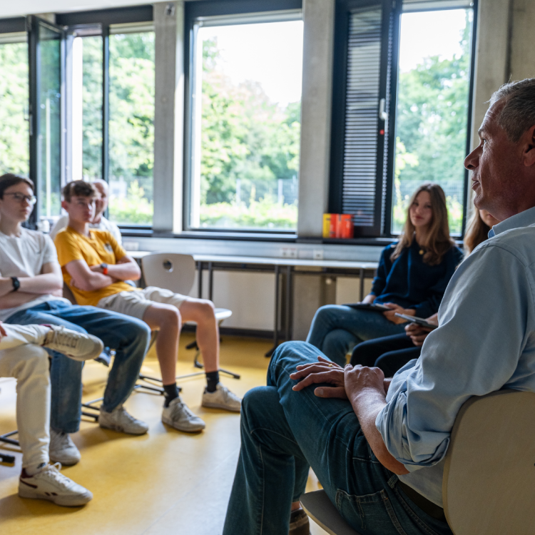 Foto eines Workshops von "Journalismus macht Schule"